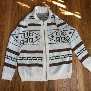 Women’s Zip Up Shawl Sweater 3XL